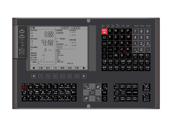 CK6180數控車床操作面板